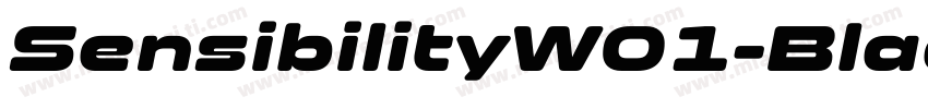 SensibilityW01-BlackItalic Regular字体转换